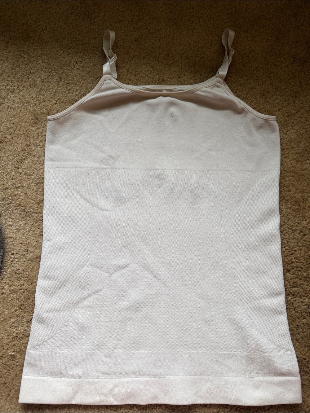 Women’s Cream Shapermint shape wear Adjustable Strap Tank Top